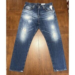 AG Adriano Goldschmied Mens Jeans Size 32x28 The Apex Relaxed Tapered Button NWT